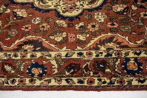 Vintage Rusty Brown Floral 7X10 Bakhtiari Persian Rug