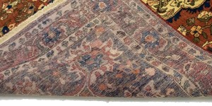 Vintage Rusty Brown Floral 7X10 Bakhtiari Persian Rug