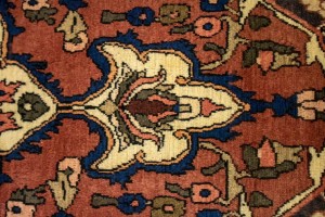 Vintage Rusty Brown Floral 7X10 Bakhtiari Persian Rug