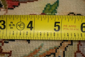 Cream Classic 5X5 Tabriz Persian Round Rug