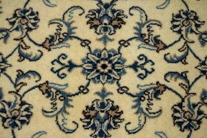 Cream Traditional 2'5X9'6 Nain Kashmar Persian Runner Rug