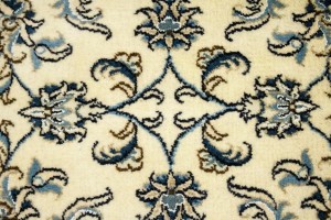 Cream Classic 3X10 Nain Kashmar Persian Runner Rug