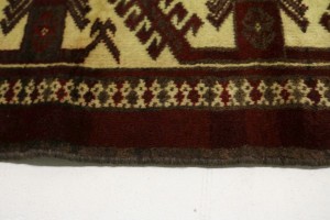 Vintage Beige Tribal 9X13 Turkoman Persian Rug