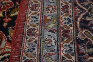 Vintage Red Traditional 10X13 Kashan Persian Rug