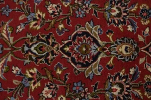 Vintage Red Traditional 10X13 Kashan Persian Rug