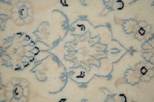 Cream Floral Classic 2X5 Traditional Nain Persian Oriental Rug