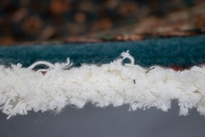 Teal Blue Floral 4X4 Bidjar Halvaei Persian Round Rug