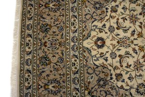 Vintage Beige Traditional 8X12 Kashan Persian Rug