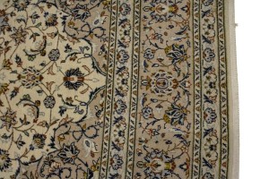 Vintage Beige Traditional 8X12 Kashan Persian Rug