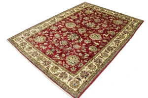 Vintage Red Traditional 8X12 Tabriz Persian Rug