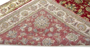 Vintage Red Traditional 8X12 Tabriz Persian Rug