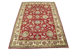 Vintage Red Traditional 8X12 Tabriz Persian Rug