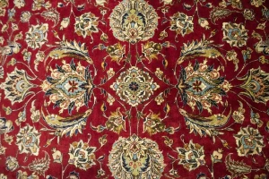 Vintage Red Traditional 8X12 Tabriz Persian Rug