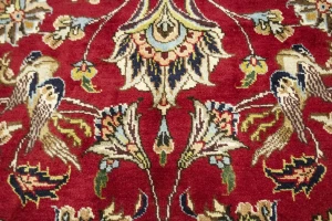 Vintage Red Traditional 8X12 Tabriz Persian Rug