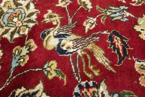 Vintage Red Traditional 8X12 Tabriz Persian Rug