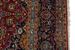 Vintage Red Traditional 10X13 Kashan Persian Rug