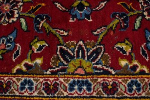 Vintage Red Traditional 10X13 Kashan Persian Rug