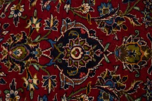 Vintage Red Traditional 10X13 Kashan Persian Rug