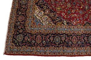 Vintage Red Traditional 10X13 Kashan Persian Rug