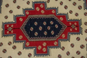 Cream Tribal 4X7 Sumak Persian Oriental Rug