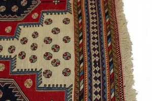 Cream Tribal 4X7 Sumak Persian Oriental Rug