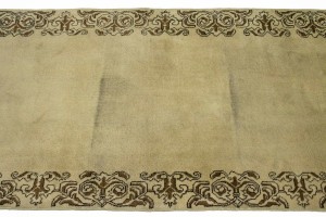 Antique Beige Classic 3X19 Tabriz Persian Runner Rug