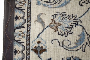 Cream Floral Classic 2'4X4 Nain Persian Rug