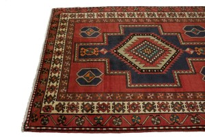 Vintage Red Tribal 5X11 Meshkin Persian Runner Rug