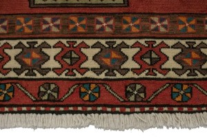 Vintage Red Tribal 5X11 Meshkin Persian Runner Rug