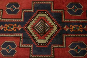Vintage Red Tribal 5X11 Meshkin Persian Runner Rug