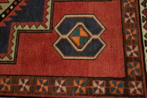 Vintage Red Tribal 5X11 Meshkin Persian Runner Rug