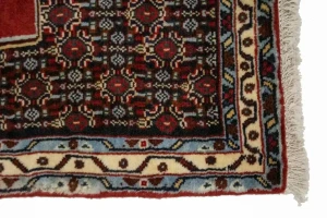 Dark Purple-navy Vintage Geometric 3X13 Bidjar Sanneh Persian Runner Rug