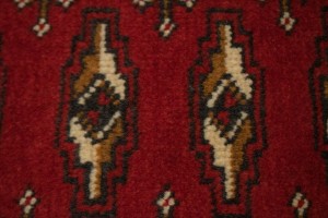 Vintage Red Tribal 3'4X12'6 Turkoman Persian Runner Rug