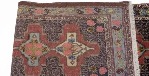 Vintage Floral 3X13 Bidjar Sanneh Persian Runner Rug