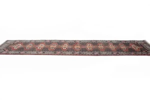 Vintage Floral 3X13 Bidjar Sanneh Persian Runner Rug