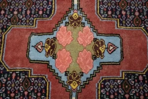 Vintage Floral 3X13 Bidjar Sanneh Persian Runner Rug