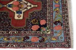 Vintage Floral 3X13 Bidjar Sanneh Persian Runner Rug