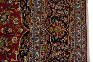 Vintage Red Traditional 10X14 Kashan Persian Rug