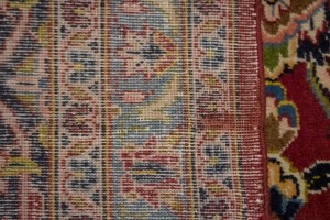 Vintage Red Traditional 10X14 Kashan Persian Rug