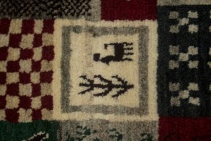 Beige Tribal 4X6 Gabbeh Persian Rug