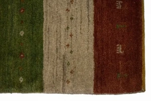 Multicolored Stripes 4X5 Gabbeh Persian Rug