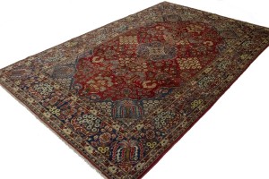 Vintage Red Traditional 8'6X13'7 Najafabad Persian Rug