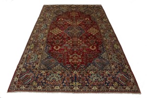 Vintage Red Traditional 8'6X13'7 Najafabad Persian Rug