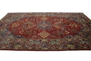 Vintage Red Traditional 8'6X13'7 Najafabad Persian Rug