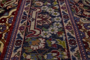 Vintage Red Traditional 6X10 Najafabad Persian Rug