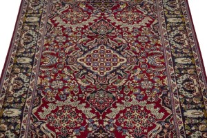 Vintage Red Traditional 6X10 Najafabad Persian Rug