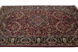 Vintage Red Traditional 6X10 Najafabad Persian Rug