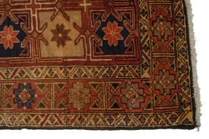 Vintage Beige Geometric 5X10 Meshkin Persian Rug