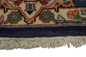 Semi Antique Navy Blue Pictorial 9'8X12'5 Kashmar Persian Rug