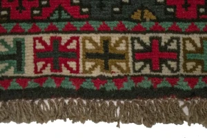 Red Vintage Tribal 4X7 Ghoochan Persian Oriental Rug